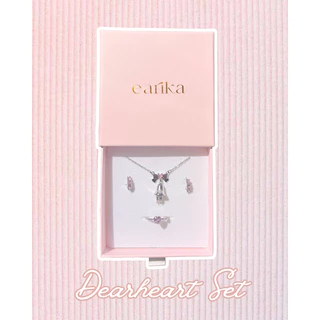 earika.earrings - 3 piece accessories set เซ็ตเครื่องประดับ 3 ชื้นชุบทองคำขาว เหมาะสำหรับคนแพ้ง่าย (ไม่มีกล่อง)