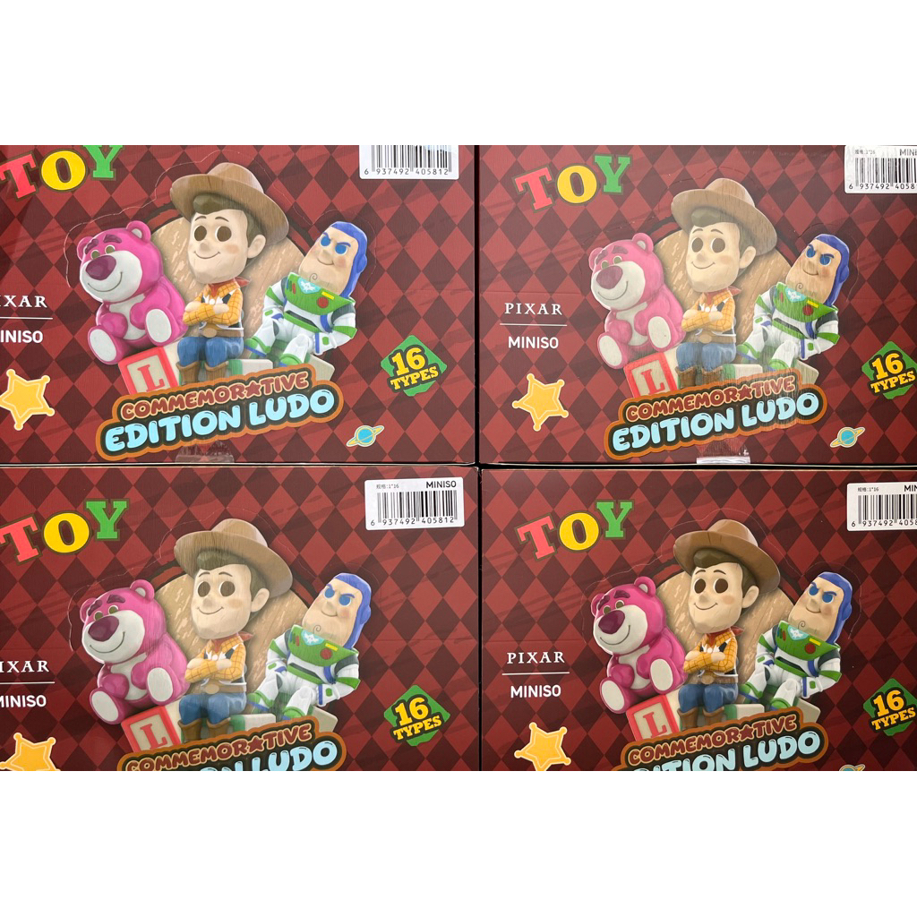 (ยก box) MINISO Disney Pixar Toy Story 30th Remake Time Commemorative Edition Flying Chess Blind Box