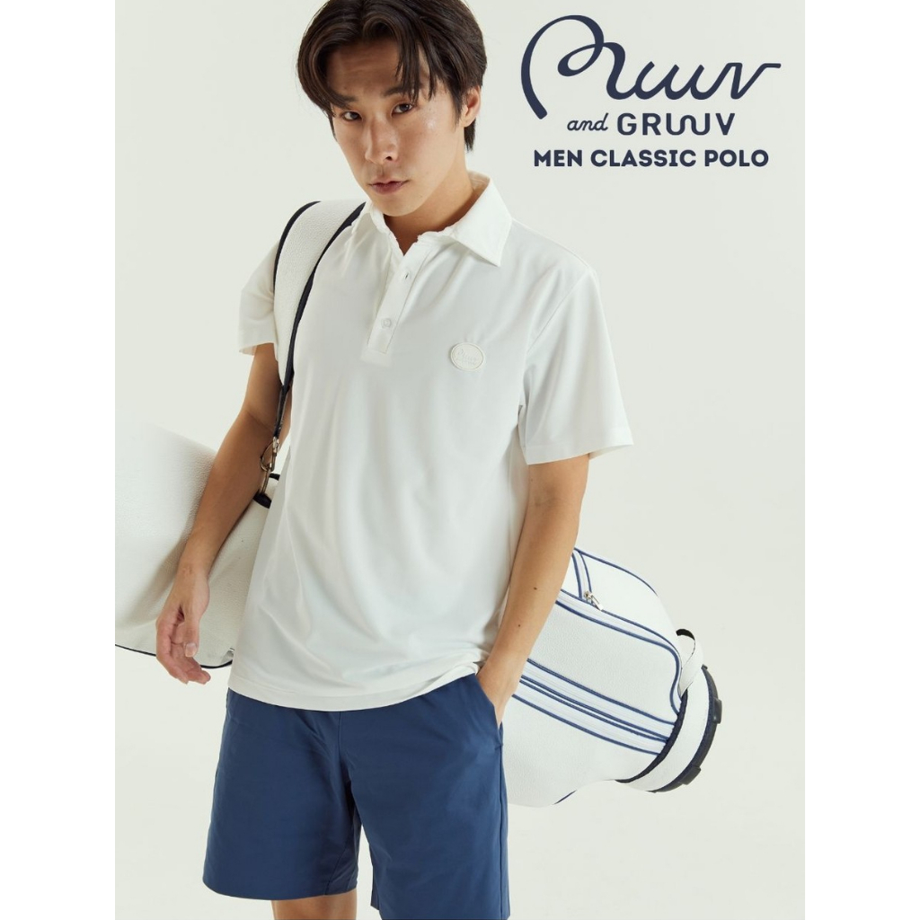 Muuv & Gruuv Classic Men Polo เสื้อโปโลผู้ชาย ใส่เล่นกีฬาเทนนิสกอล์ฟ
