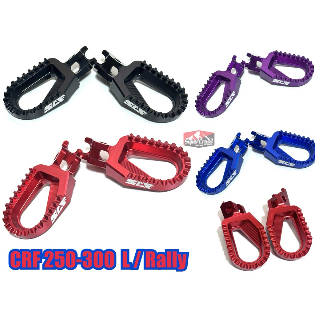 SCF // พักเท้าแต่ง ตรงรุ่น CRF 250-300 L / Rally (🇹🇭พร้อมส่งในไทย🇹🇭)