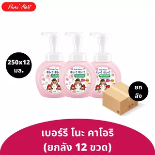 โฟมล้างมือ ขวดปั๊ม (ยกลัง 12 ขวด) คิเรอิ คิเรอิ แบบขวดปั๊ม ปริมาณ 250x12 มล. มีให้เลือก 6 สูตร