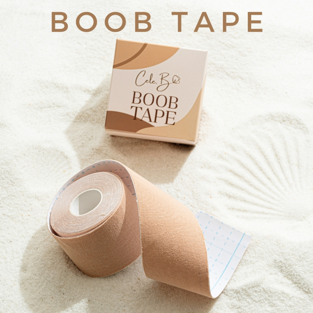 Cele.B เทปจัดทรงหน้าอก Boobtape เทปแปะหน้าอก เทปแปะนม เทปแปะยกกระชับหน้าอก