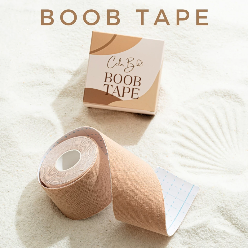 Cele.B เทปจัดทรงหน้าอก Boobtape เทปแปะหน้าอก เทปแปะนม เทปแปะยกกระชับหน้าอก