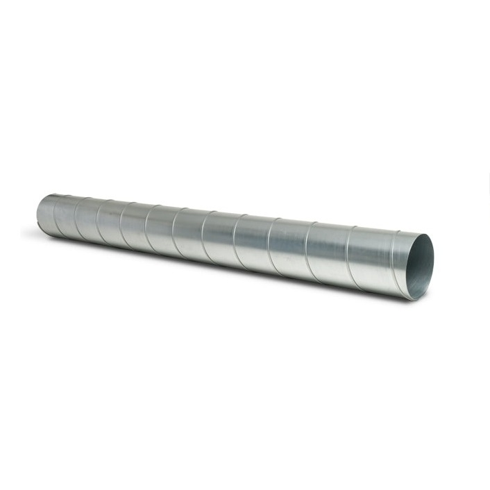 ท่อตรงสังกะสี ท่อสไปรัลล์ 4 นิ้ว - 12 นิ้ว​ ยาว​ 1​ เมตร​ สังกะสีเบอร์ 24หนา​0.55mm. ท่อกลมสังกะสี ดูดและส่งลมระบายอากาศ