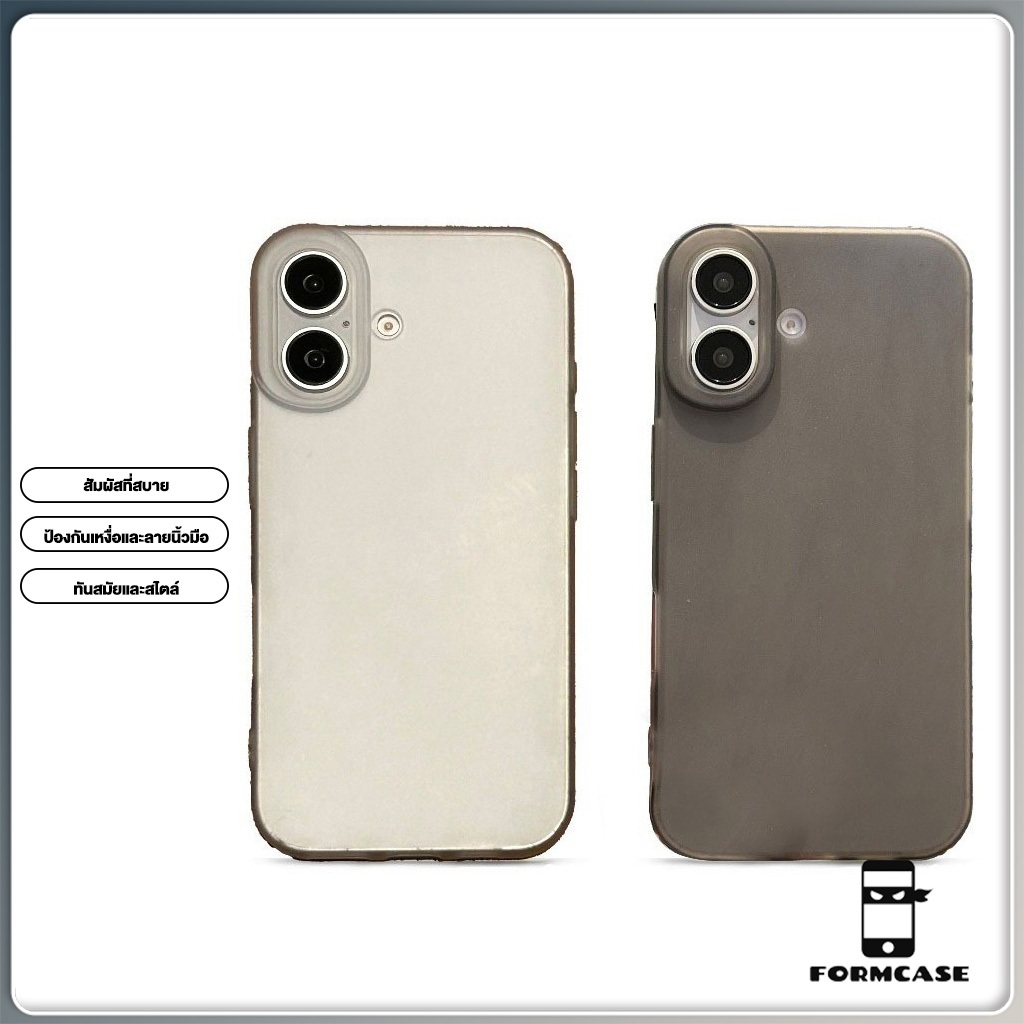 FormCase เคสใสด้าน for เคสไอโฟน11 iphone 16 15ProMAX เคสไอโฟน 13 12 Pro 7/814 Plus เคส โทรศัพท์นุ่มปกหลัง เรียบง่าย