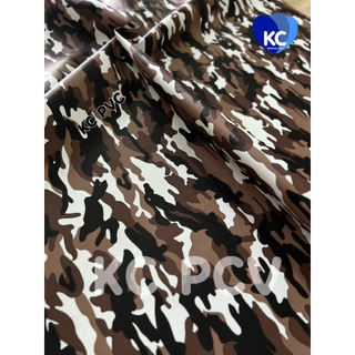 ผ้าหนังเทียม พีวีซี PVC ลายทหาร ลายพราง หุ้มลำโพง หุ้มเบาะรถมอไซค์จักรยานยนต์