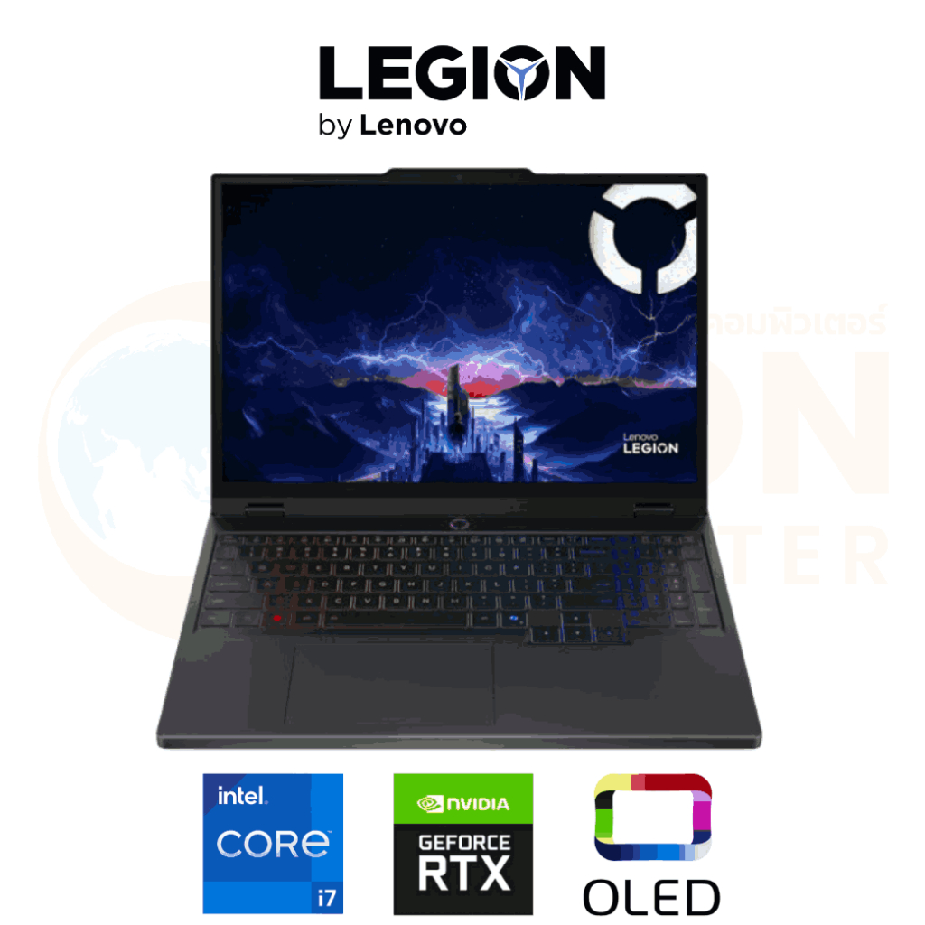 LENOVO LEGION 5 15IRX10 83LY007FTA NOTEBOOK (โน้ตบุ๊ค) INTEL CORE I7-14700HX / RTX 5050 / 24GB / 1TB