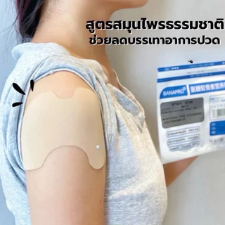 แผ่นแปะแก้ปวด แผ่นแปะตามจุด แก้ปวดเมื่อย บรรเทาอาการปวด พลาสเตอร์แก้ปวด (1 กล่อง บรรจุ 12 แผ่น)