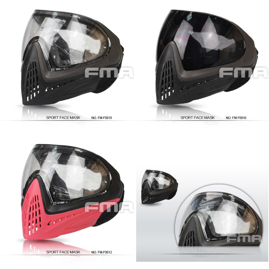 หน้ากากFMA F1 เต็มหน้า เลนส์ใส 2ชั้น ป้องการเกิดฝ้าที่ตัวเลนส์