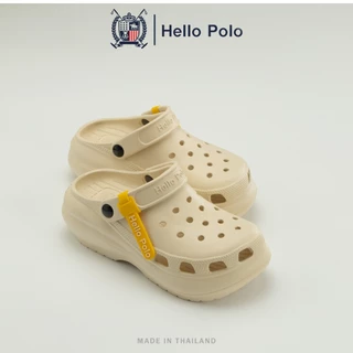 Hello Poloรองเท้าแตะผู้หญิง รองเท้าแตะลําลอง เบาสบาย พื้นนิ่ม ลําลอง พื้นหนา ระบายอากาศได้ดี นิ่มเหมือนเหยียบขี้HP8052