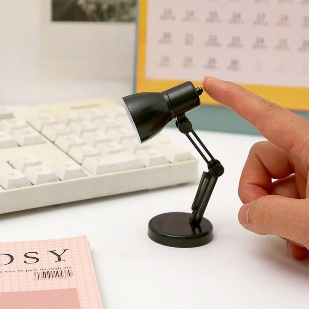 💡พร้อมส่ง💡 โคมไฟตั้งโต๊ะมินิ ไฟพร็อพตั้งโต๊ะ ขนาดเล็กพกพาง่าย สีขาว/ดำ น่ารักสไตล์มินิมอล - รูปที่ 3