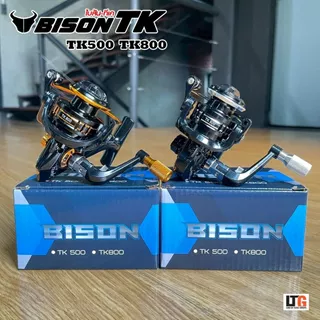 ✨ รอกสปินนิ่ง Bison TK500 / TK800 รอกขนาดเล็กสำหรับงานสปิ๋ว ตกกุ้ง และตกปลาขนาดเล็ก