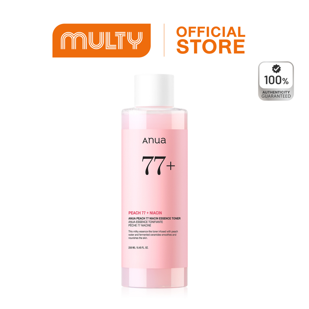 ANUA Peach 77 Niacin Essence Toner 250ml. โทนเนอร์ผิวพีช