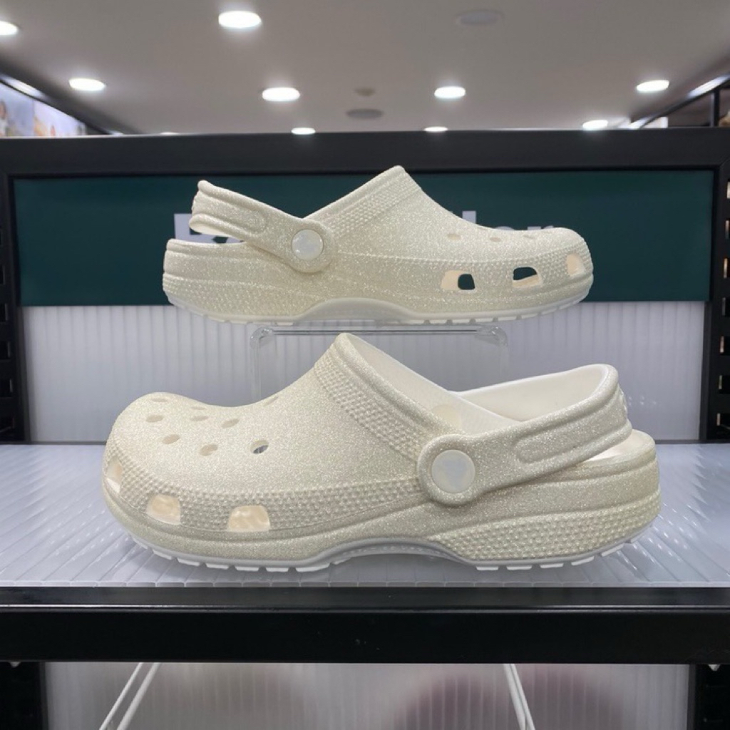 CROCS CLASSIC GLITTER CLOG 🤍 รับหิ้วของแท้