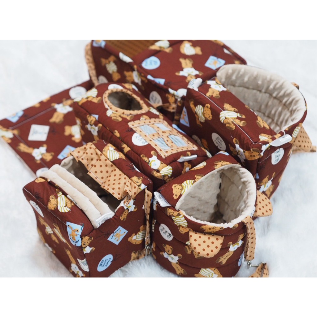 Katang (ทรงCapsule 6x10 สูง 5 นิ้ว) ที่นอน/บ้านเปล/ถุงนอนชูก้า ชูการ์ไกลเดอร์ บ้านกระรอก ถุงนอนสัตว์เลี้ยง เนื้อผ้าดี