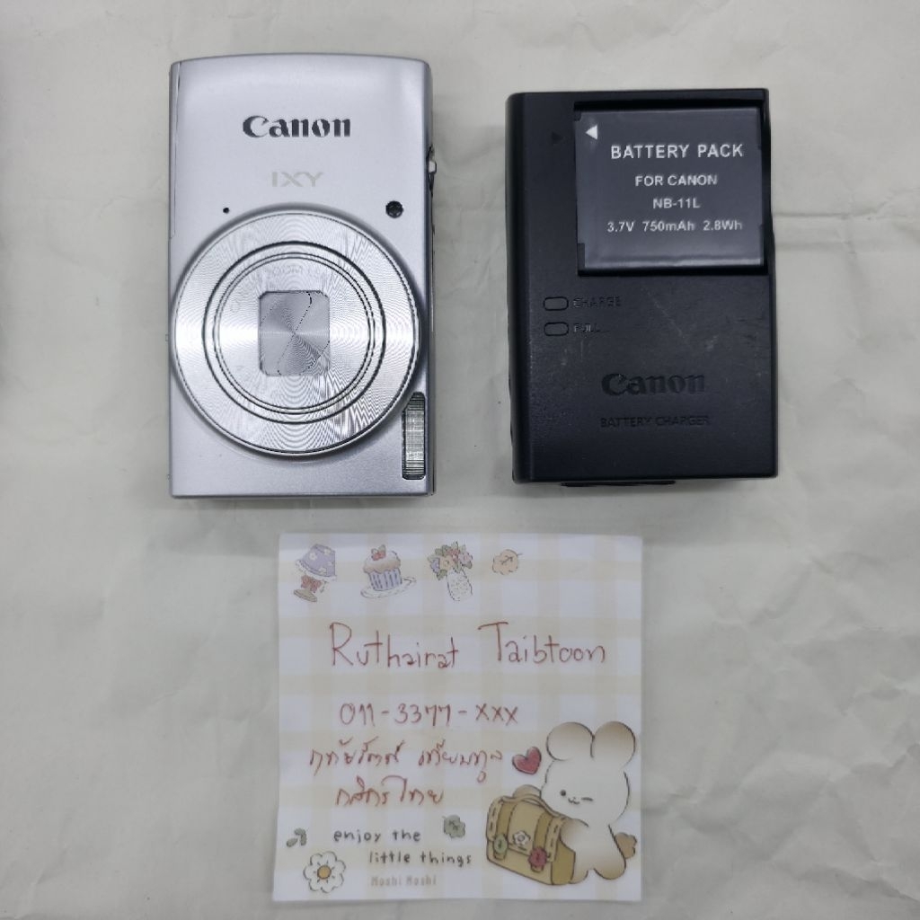 🌈 กล้องดิจิตอล Canon IXY 210 WiFi (ixus 190) สีเงิน