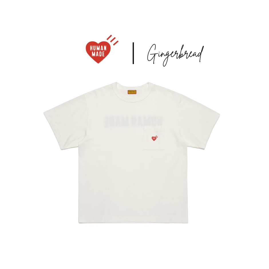 Human made l HEART POCKET T-SHIRT  มีกระเป๋า