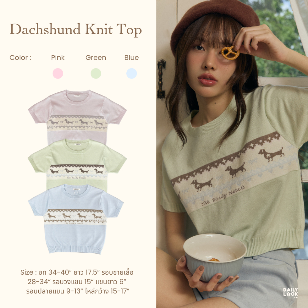 DAILYLOOK.SM --- Dachshund knit top