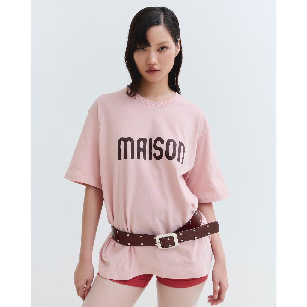 maison KEEPS | The Oversized Ink Logo Tee| Unisex | เสื้อยืด ทรง oversized ผ้านุ่มพิเศษ | มีให้เลือก 2 Size อก 44