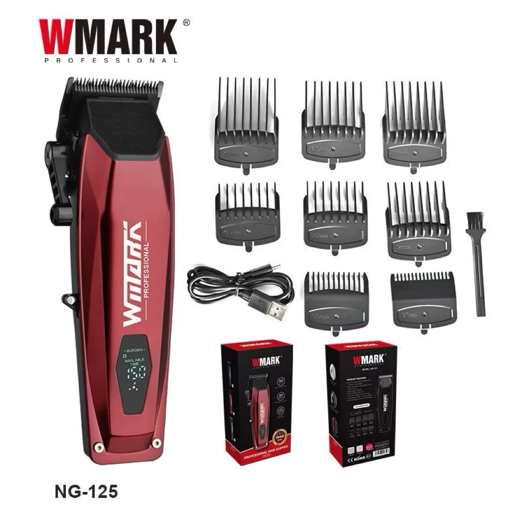 ปัตตาเลี่ยน WMARK NG-125 Professional ปัตตาเลี่ยนผมไฟฟ้า 7500RPM มอเตอร์หมุนหัวน้ํามันร้านตัดผม