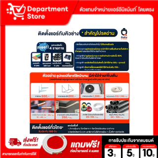 แอร์อีมิแน้นท์ EMINENT แบบติดผนัง FIX SPEED ประหยัดไฟเบอร์ 5 รุ่น HAPPY EARTH SERIES +HAPPY EARTH GM แถมท่อน้ำยาแอร์