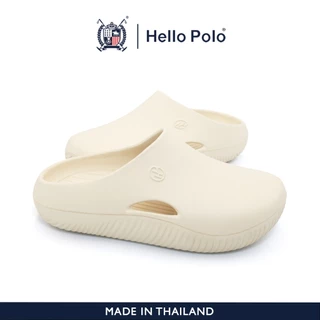 Hello Polo รองเท้าหัวโตแฟชั่น รองเท้าแตะลําลอง รองเท้านุ่ม สําหรับผู้หญิง และผู้ชาย กันลื่นและทนทาน ดีไซน์เพรียว HP8037