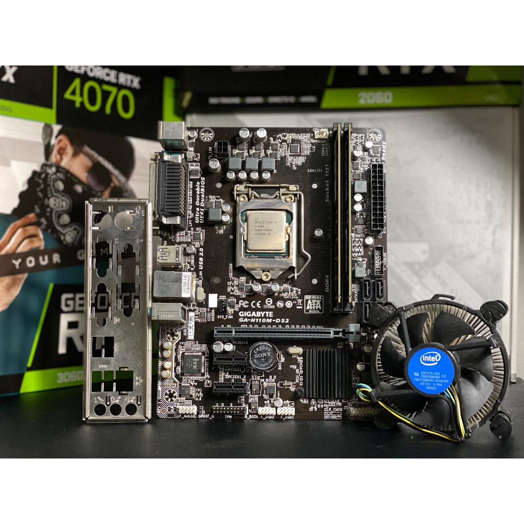 🌟ชุดเซ็ท i3-6100+GA-H110M-DS2+RAM 8GB DDR4 มือสองพร้อใช้งาน✅