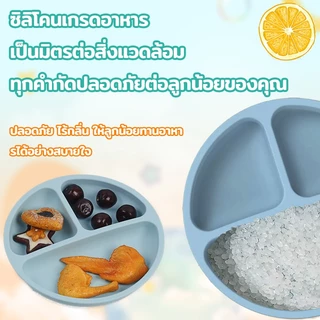 เครื่องใช้บนโต๊ะ จานกินข้าวเด็ก 8/5ชิ้นช้อนข้าวเด็ก จานกินข้าวเด็ก ชุดซิลิโคนอาหารทารกซิลิโคน ชุดให้อาหารทารกหลอด