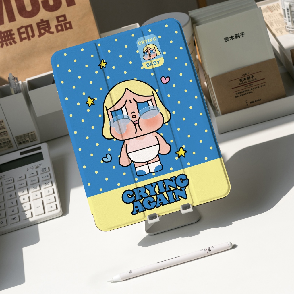 🔥พร้อมส่ง🔥case iPad Gen9/8/7 10.2 Air7 Air6 ที่ใส่ปากกา CryBaby เคสไอแพด Gen11 Gen10 Air5 Air4 10.9