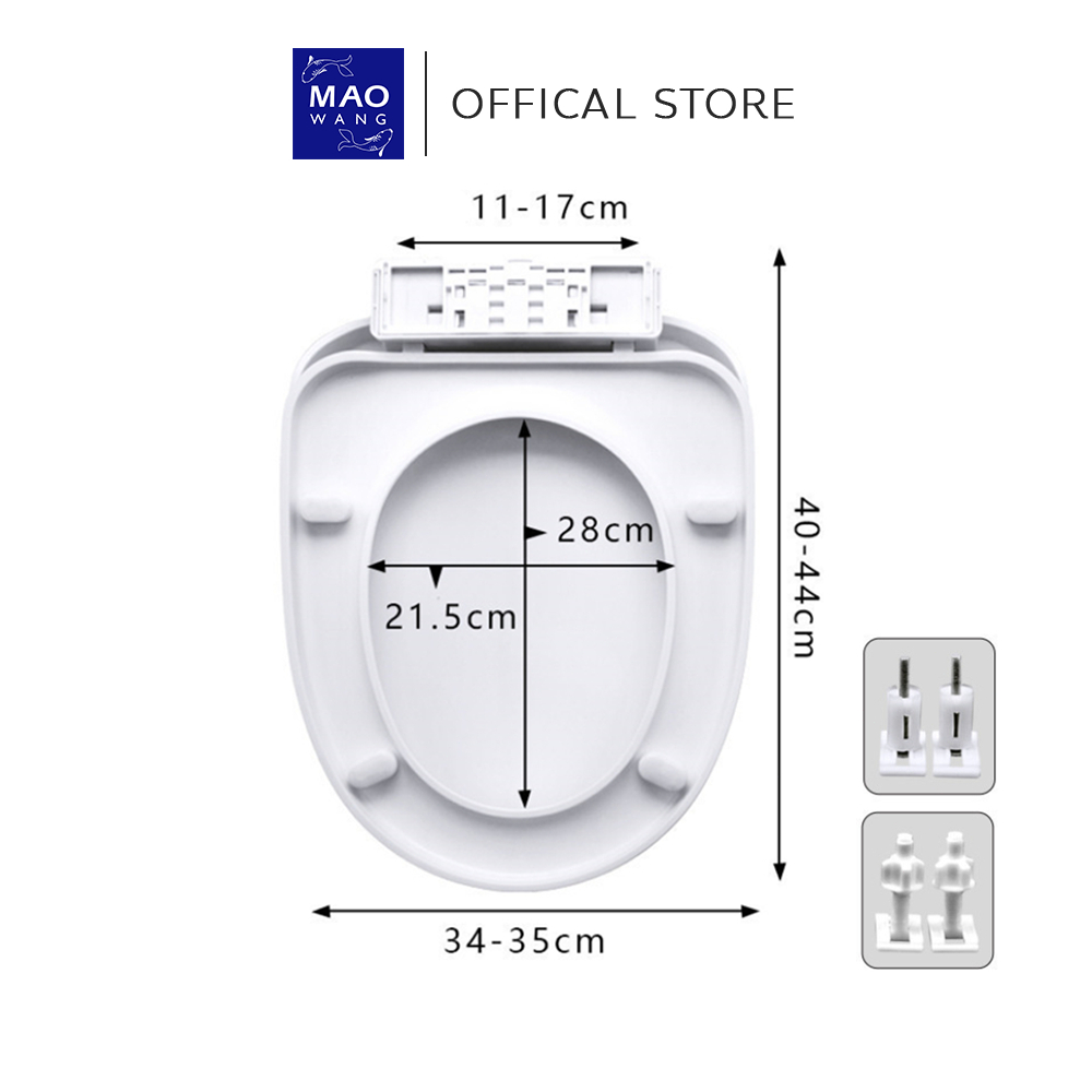 MAO ฝารองนั่งชักโครก รูปทรง U/V/O เพิ่มความหนาป้องกันการแตกหัก