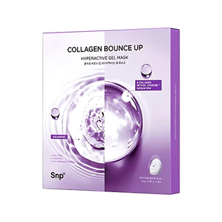 [4แผ่นมาส์กไฮโดรเจล] SNP Collagen Bounce Up Hyperactive Gel Mask 4pcs