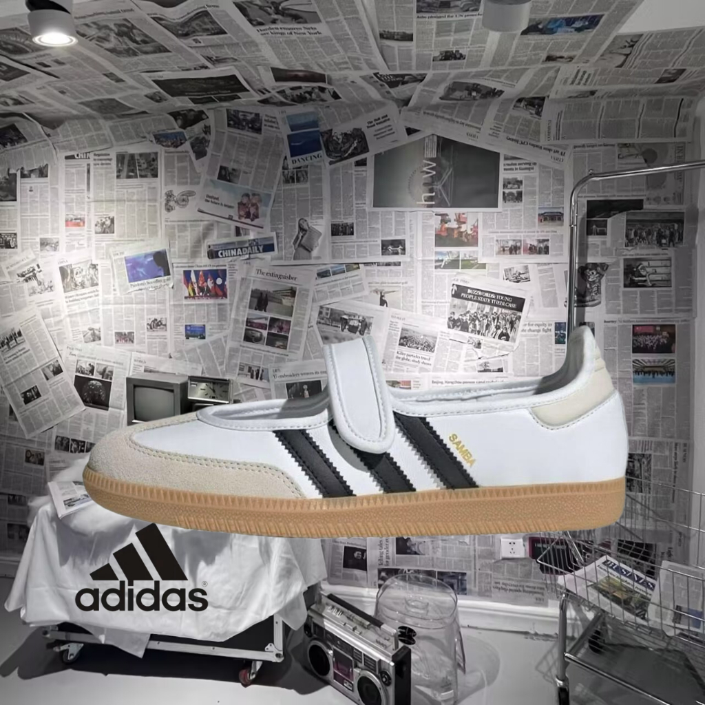 （ของแท้ 100 %）💛 adidas originals Samba OG spezial gazelle Jane JR1402 แดง/แดง/ดำ