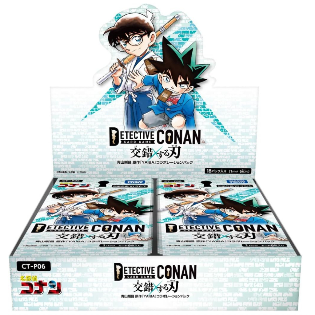 (Takara Tomy) Detective Conan Tcg Ct-P06 Case-Booster 06 กล่องปิดผนึกจากโรงงานใบมีดผสม รวม 18 แพ็ค