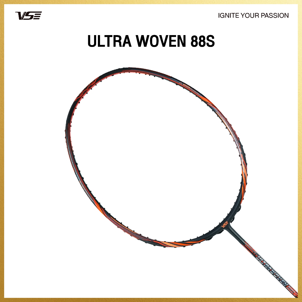 VS ไม้แบดมินตัน รุ่น Ultra Woven88S แถมกริปคละสี+เอ็น+ซอง *ขึ้นเอ็น กรุณากดที่ตัวเลือกขึ้นเอ็นเท่านั