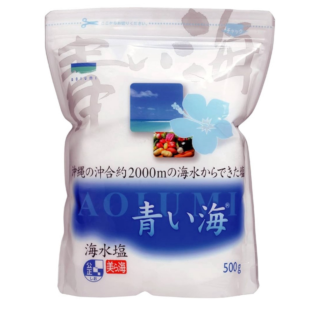 🇯🇵🌸 เกลือ โอกินาว่า Okinawa Blue Sea Shimamas Honpo Okinawa Sea Salt Blue Sea 500 g made in Okinawa Japan แท้ จากญี่ปุ่น