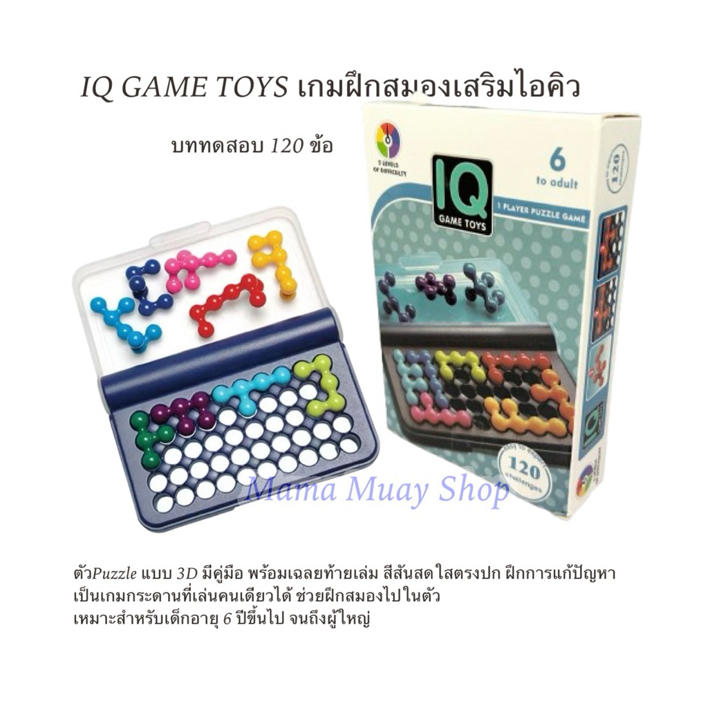 IQ GAME TOYS เกมฝึกสมองเสริมไอคิว 120ข้อ