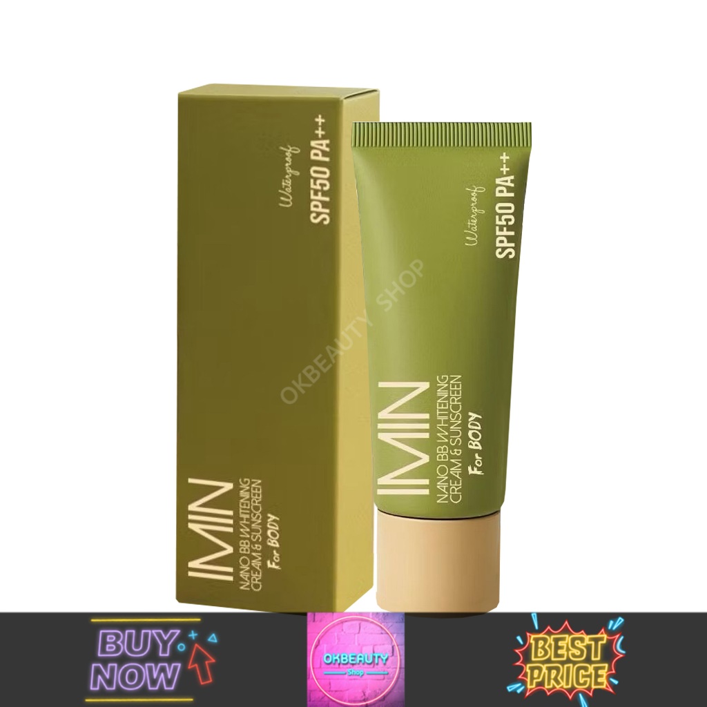 Imin nano body care color & sunsceen Plus SPF30 PA+++ ไอมิน กันแดดทาตัว (50g.)