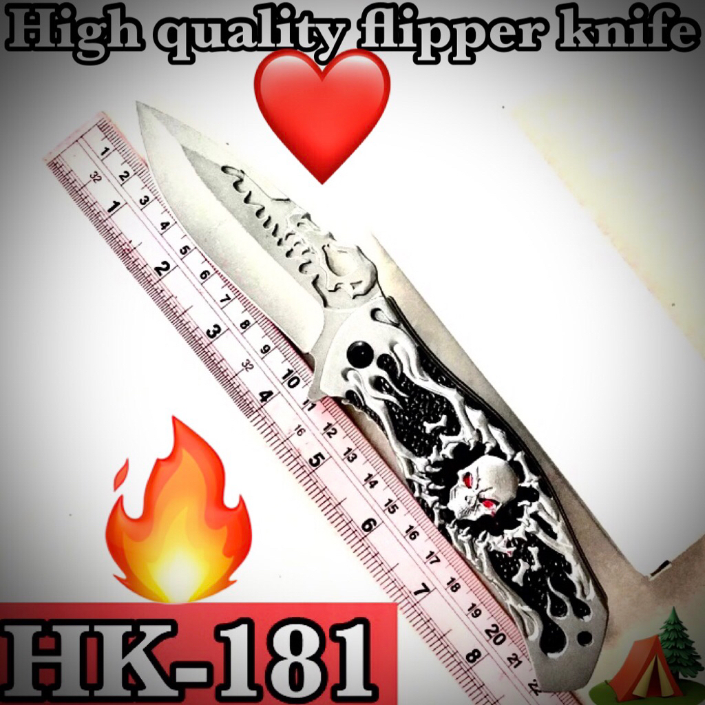 High quality flipper knife HK-181 for collection and camping 🏕️