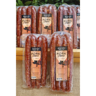 Chokchai กุนเชียงหมู (สูตรหวานน้อย) ไขมัน 10% หมูล้วน ขนาด 500กรัม และ 1,000กรัม ของฝากฟาร์มโชคชัย
