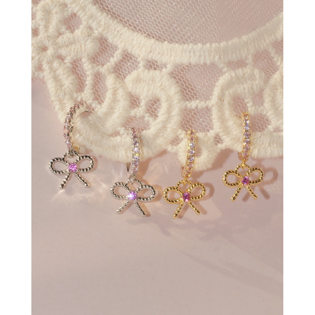 Thelucy Freya bow hoop earrings