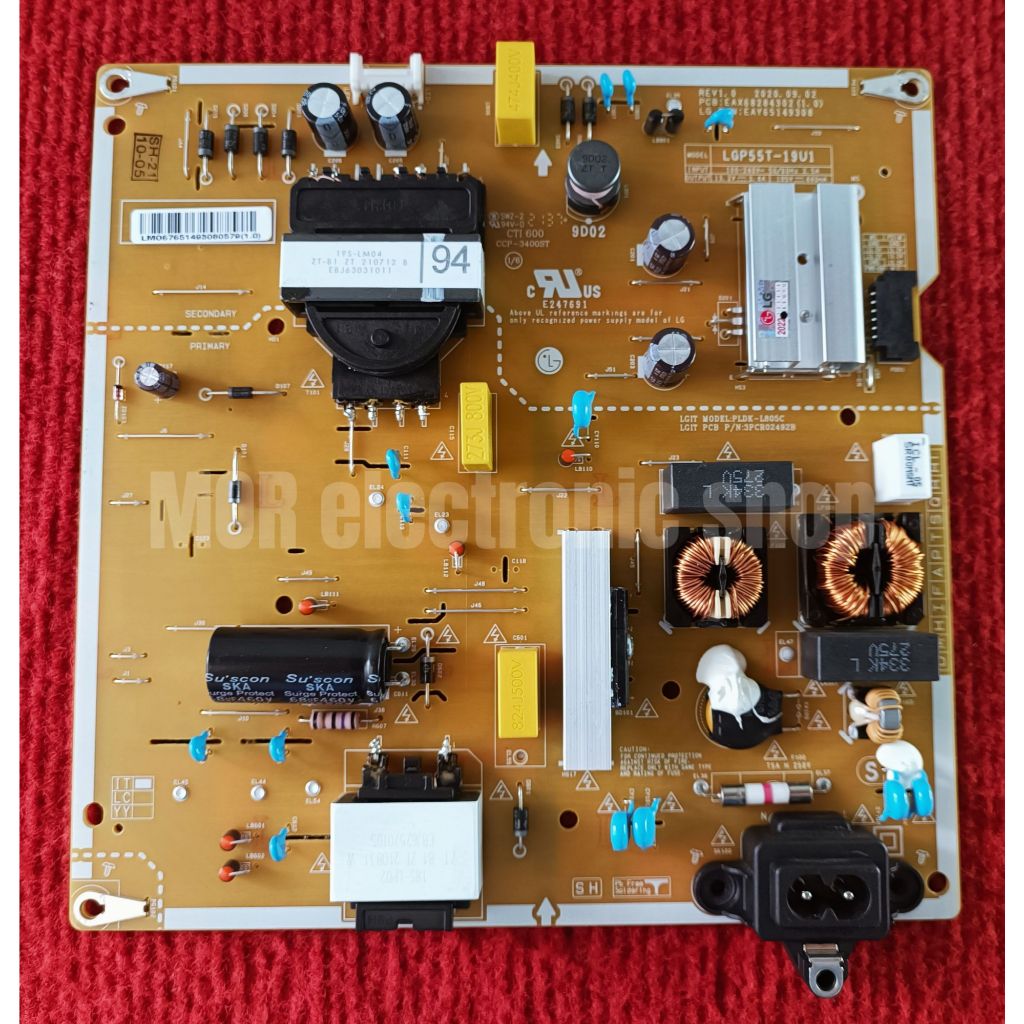 เพาเวอร์ซัพพลายทีวี LG สำหรับรุ่น 55UQ7500PSF , 55UP7500PTC พาสบอร์ด EAX68284302