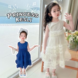 PRINCESS KESLI ชุดเดรสเด็กผู้หญิงฤดูร้อน สาวน้อยน่ารัก ชุดเจ…