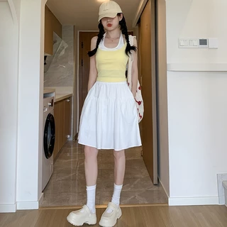 กระโปรงบาน เอวสูง เก็บพุง สวยน่ารัก Skirt ไซส์ใหญ่