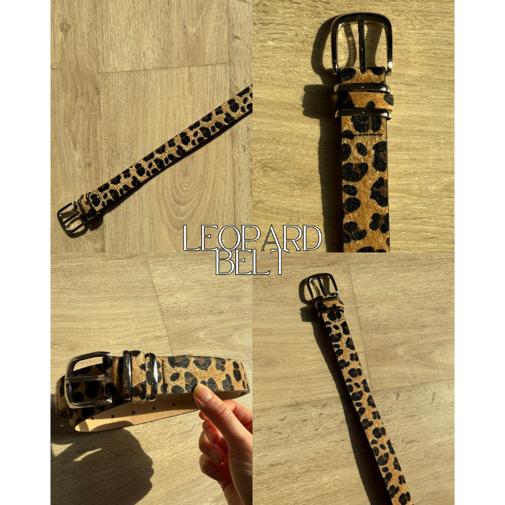 UIUI | LEOPARD BELT เข็มขัดขนลายเสือ (PU)