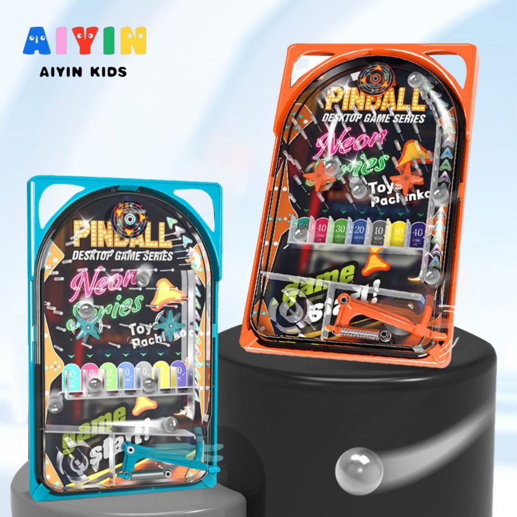 AIYIN เครื่องเล่นลูกบอลพกพา - ของเล่นฝึกสมองสำหรับเด็ก เกมลูกบอลกลิ้งแบบพกพา ช่วยฝึกสมาธิและทักษะการคิด