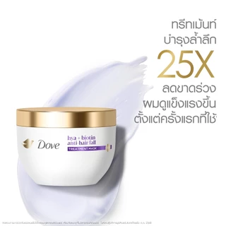 โดฟ ทรีทเม้นท์ มาส์ก 220 - 265 ก. (เลือกสูตรข้างใน) Dove Treatment Mask 220 - 265 g.