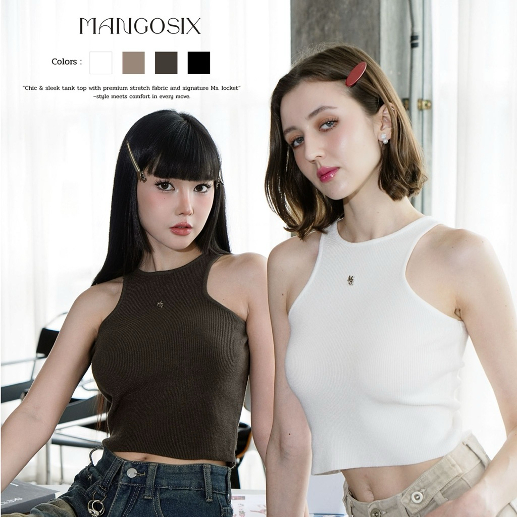 เสื้อกล้ามขอบเว้าโลโก้MS รุ่นSister’Chic (A31)