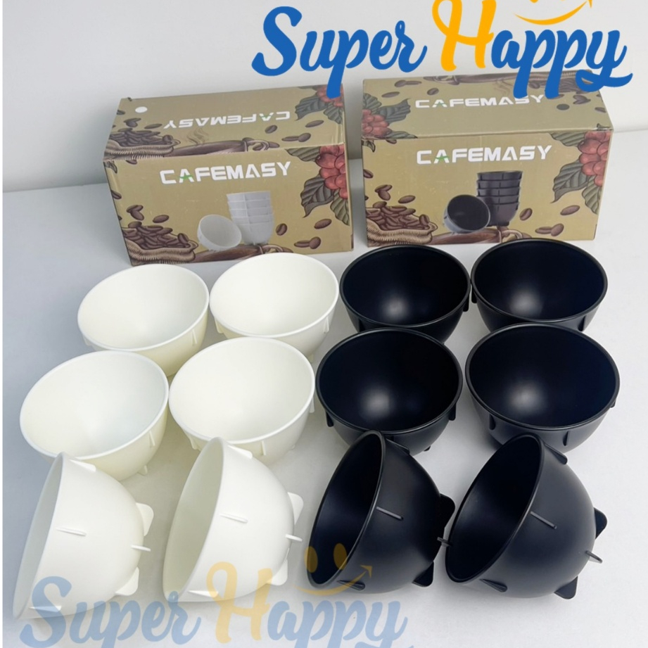 แก้วคัพปิ้งกาแฟพลาสติก PP (แพ็ค 6 ใบ) ขนาด 200ml | Plastic Coffee Cupping Bowl ชิมกาแฟ ทดสอบรสกาแฟ