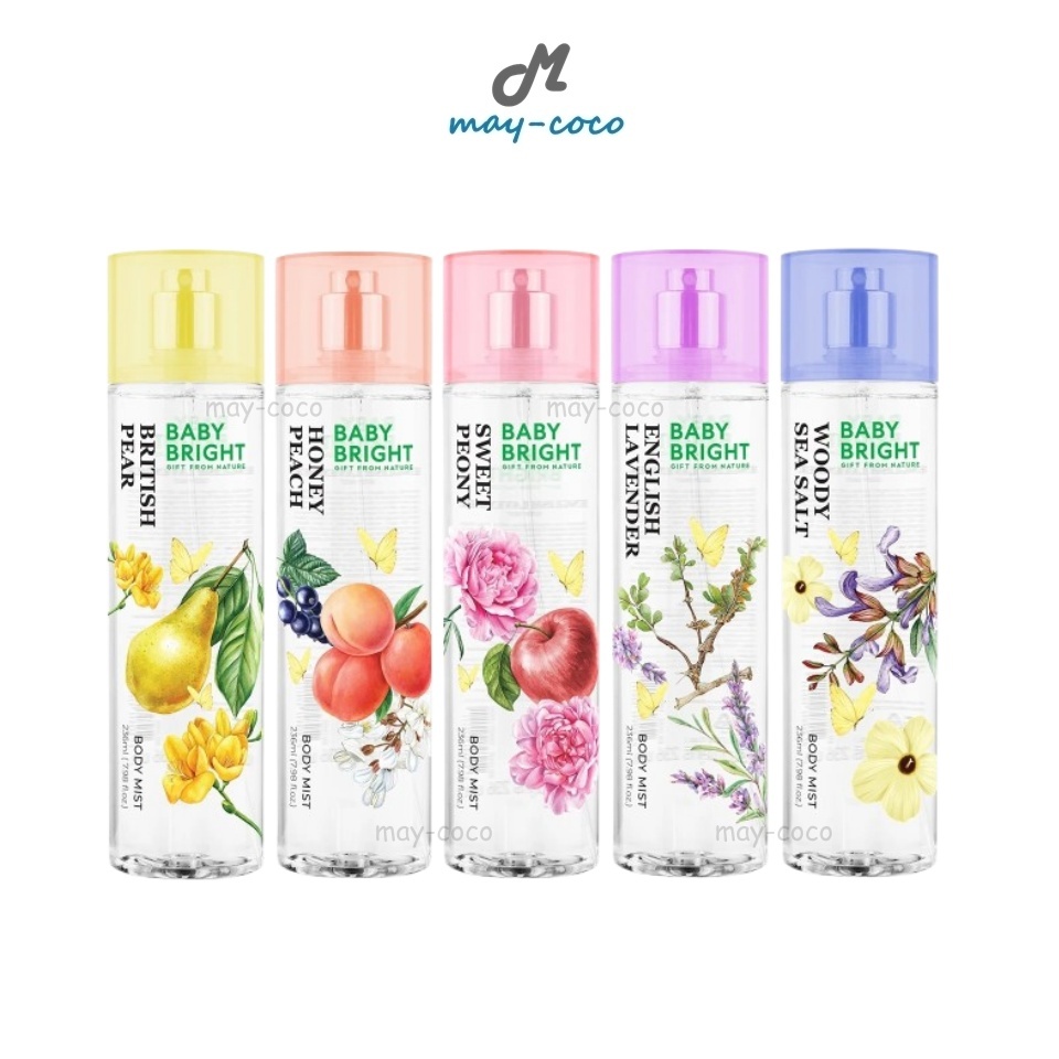 ถูก/แท้/มีไลฟ์ (236ml.) น้ำหอม Baby Bright Body Mist สเปรย์ฉีดผิวกาย บอดี้มิส สเปรย์ ตัวหอม ชุ่มชื้น ติดทนนาน