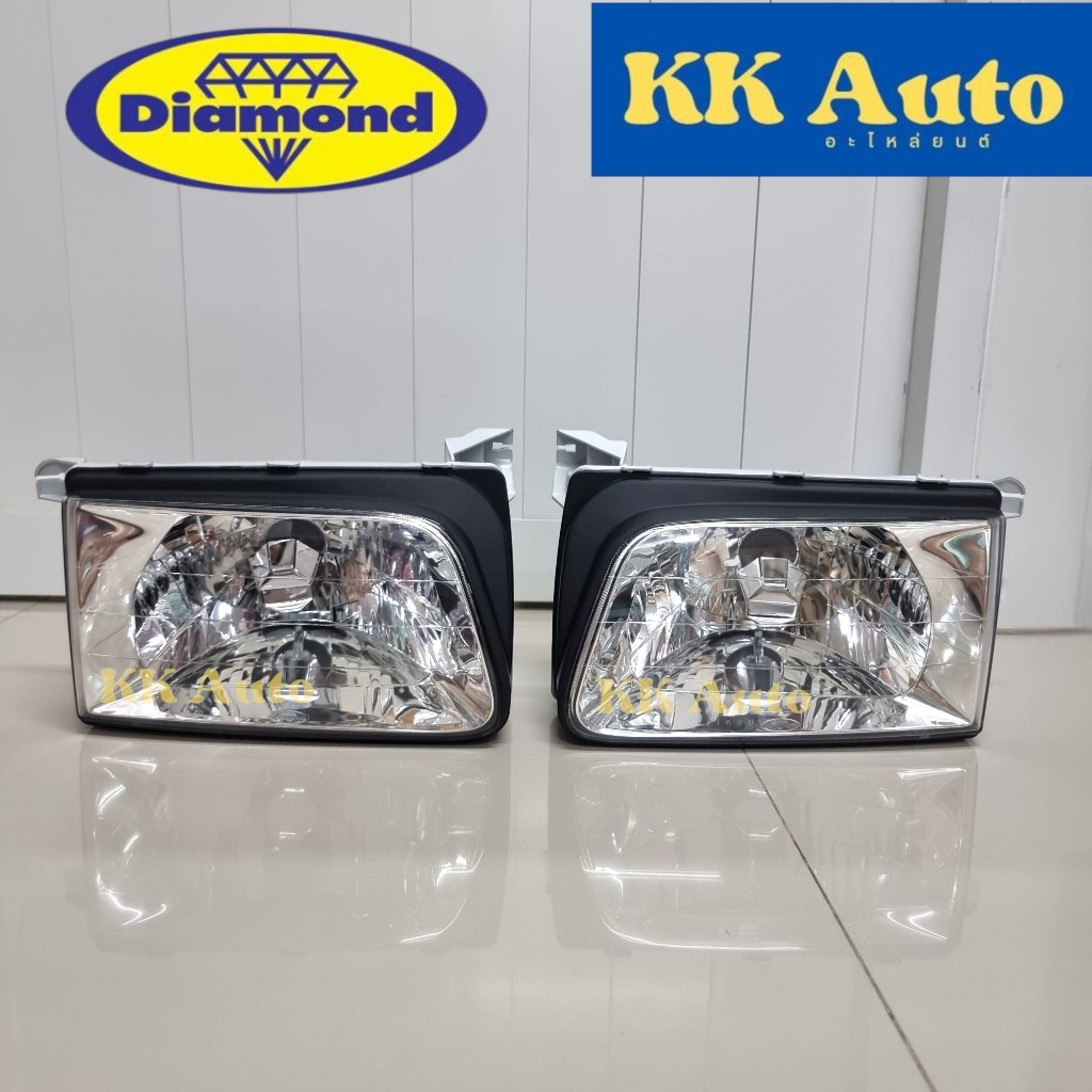 ไฟหน้า อีซูซุ ทีเอฟอาร์ ดราก้อนอาย ISUZU TFR DRAGON EYE  ปี 1998 1999 2000 2001 ตราเพชร Diamond
